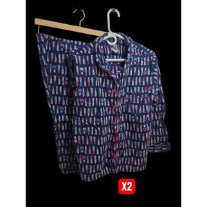 X2 SET: Joe Boxer Pajamas 
NWOT
Navy Lipstick Print
XL